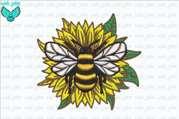 Bee Sunflower