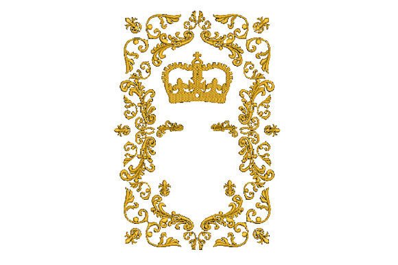 Golden Crown Frame for Holiday Magic