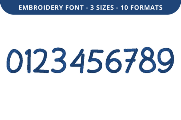 Kindred Font 0 to 9
