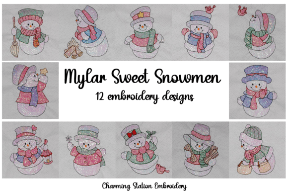 Mylar Sweet Snowmen