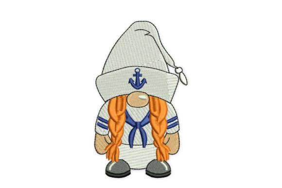 Navy Girl Gnome