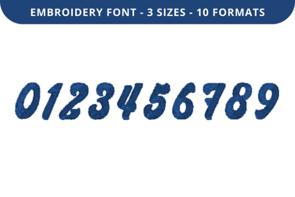 New Retro Font 0 to 9