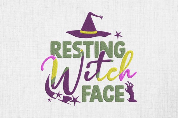 Resting Witch Face Halloween Holiday