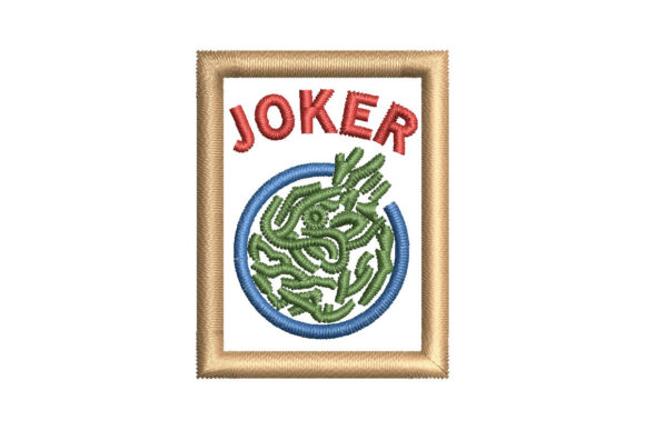 Testing Mahjong Tile Joker for Personalized Embroidery