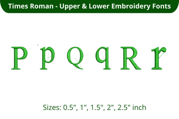 Times Roman Font PQR